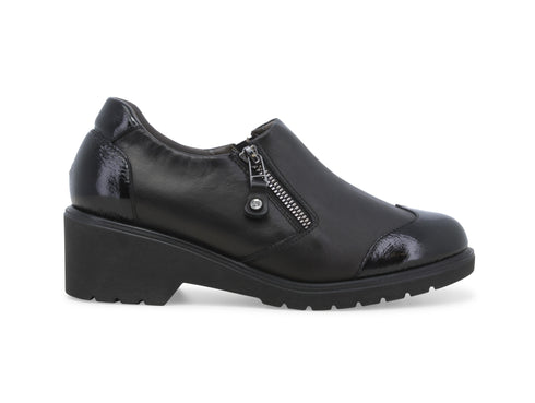 Melluso Scarpe Donna Comfort Stile Italiano Tomaia Pelle Nera R35735W-241013